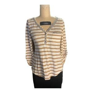 Postmark Anthropologie Striped tee size small